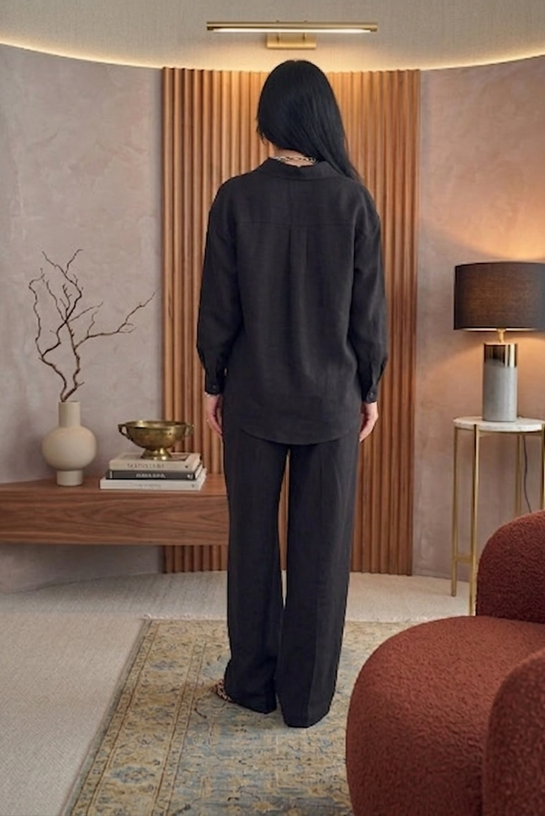 PANTOLON GÖMLEK TAKIM ( SİYAH )