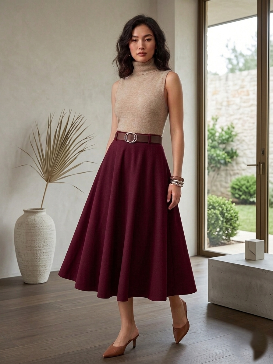 ETEK ZARA KREP BORDO